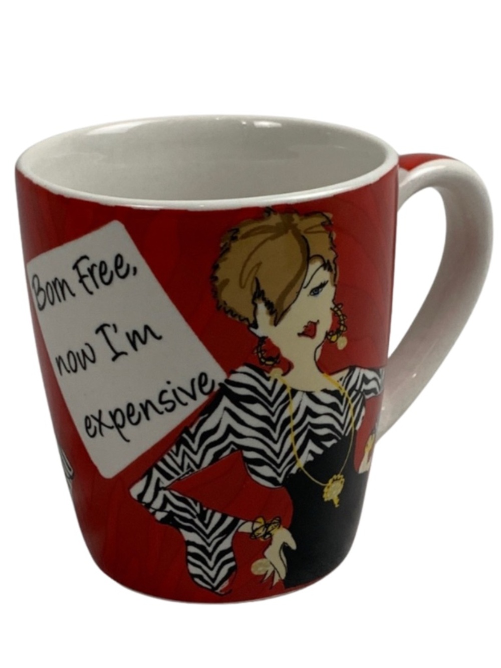 Delish Diva Coffee 12 oz Mug Feminine Preppy